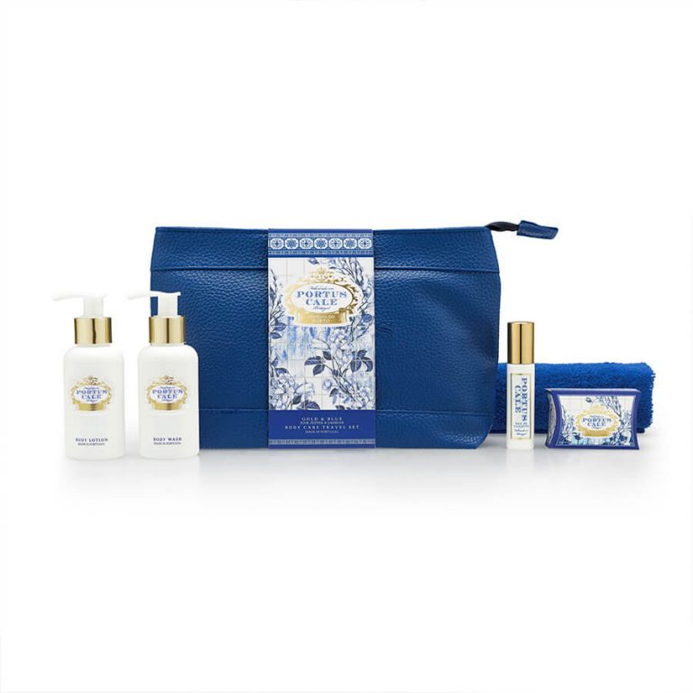 Gold & Blue Travel Set